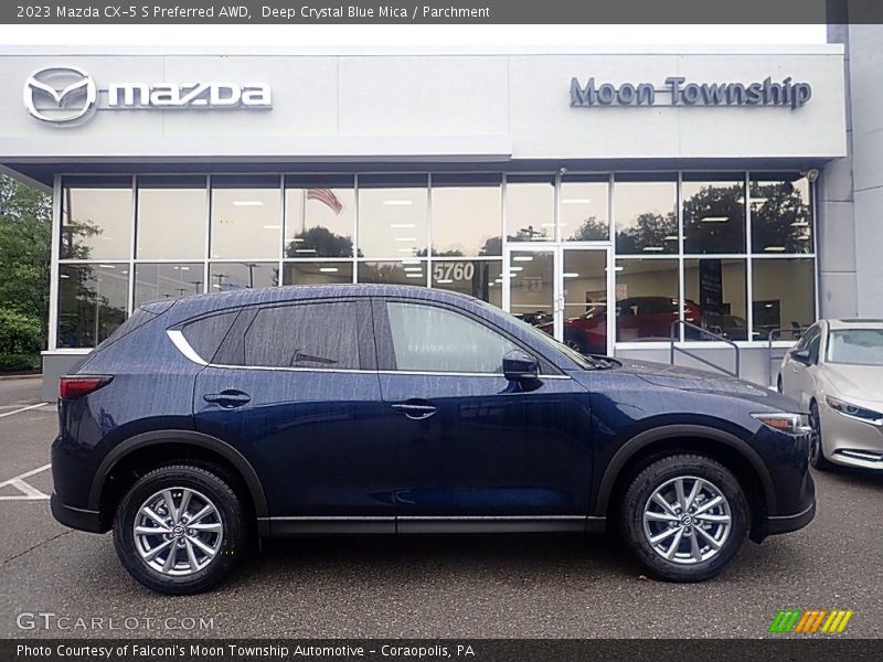 Deep Crystal Blue Mica / Parchment 2023 Mazda CX-5 S Preferred AWD