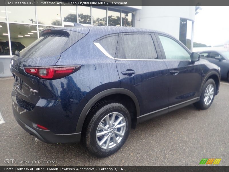 Deep Crystal Blue Mica / Parchment 2023 Mazda CX-5 S Preferred AWD