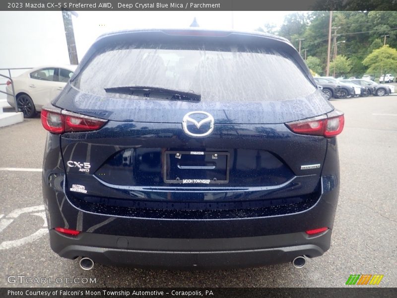 Deep Crystal Blue Mica / Parchment 2023 Mazda CX-5 S Preferred AWD