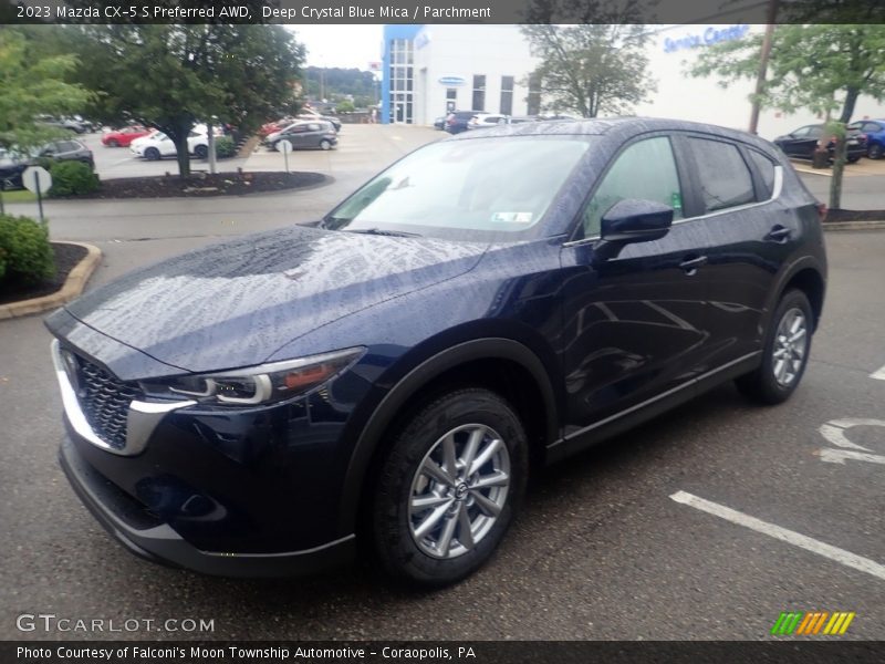 Deep Crystal Blue Mica / Parchment 2023 Mazda CX-5 S Preferred AWD