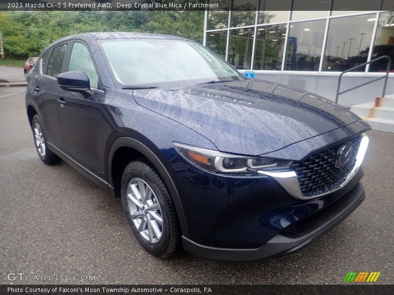 Deep Crystal Blue Mica / Parchment 2023 Mazda CX-5 S Preferred AWD