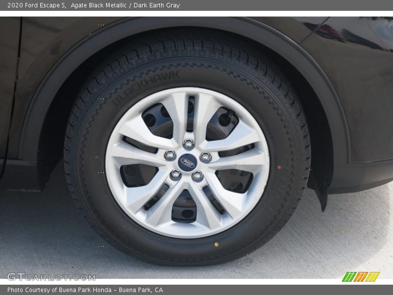 Agate Black Metallic / Dark Earth Gray 2020 Ford Escape S