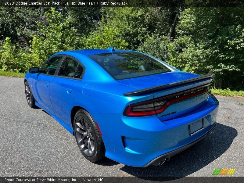 B5 Blue Pearl / Ruby Red/Black 2023 Dodge Charger Scat Pack Plus