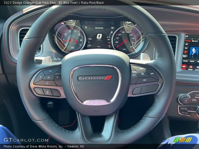 B5 Blue Pearl / Ruby Red/Black 2023 Dodge Charger Scat Pack Plus