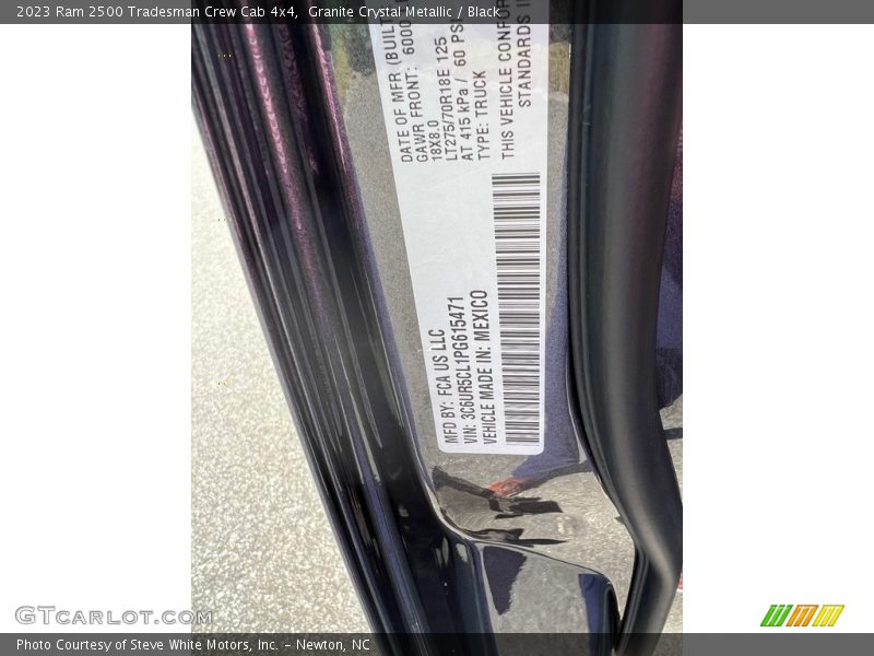 Granite Crystal Metallic / Black 2023 Ram 2500 Tradesman Crew Cab 4x4