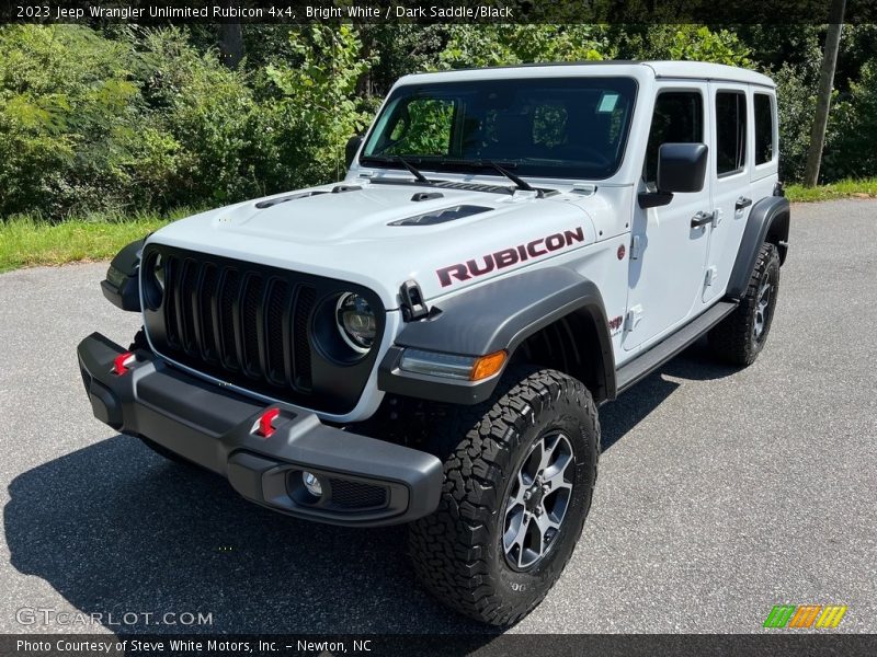 Bright White / Dark Saddle/Black 2023 Jeep Wrangler Unlimited Rubicon 4x4