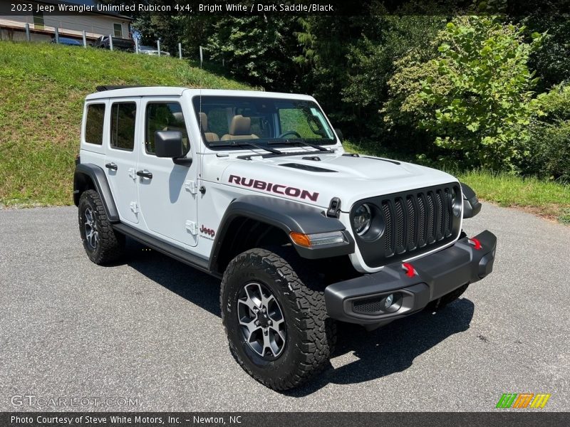 Bright White / Dark Saddle/Black 2023 Jeep Wrangler Unlimited Rubicon 4x4