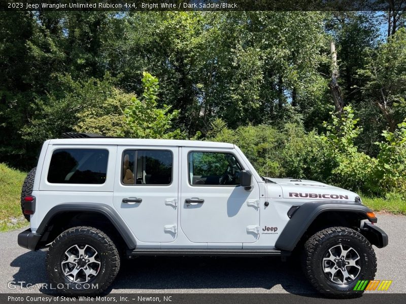 Bright White / Dark Saddle/Black 2023 Jeep Wrangler Unlimited Rubicon 4x4