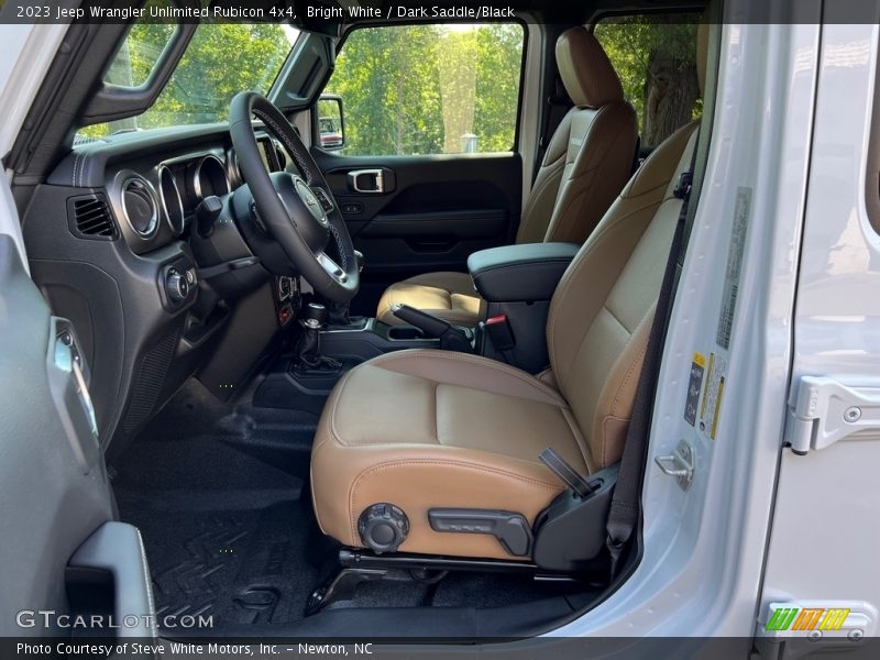 Bright White / Dark Saddle/Black 2023 Jeep Wrangler Unlimited Rubicon 4x4