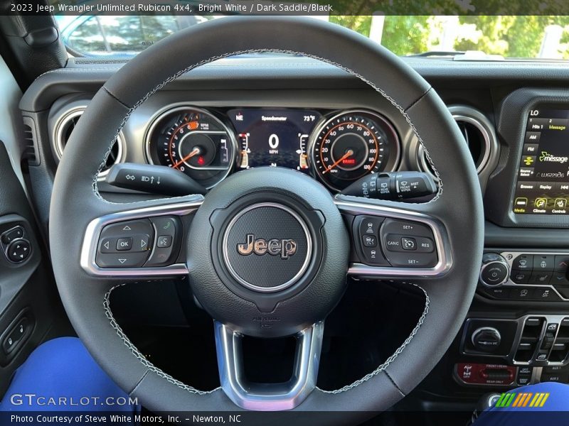 Bright White / Dark Saddle/Black 2023 Jeep Wrangler Unlimited Rubicon 4x4
