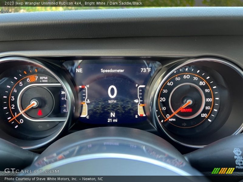 Bright White / Dark Saddle/Black 2023 Jeep Wrangler Unlimited Rubicon 4x4