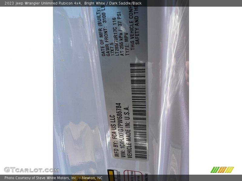 Bright White / Dark Saddle/Black 2023 Jeep Wrangler Unlimited Rubicon 4x4