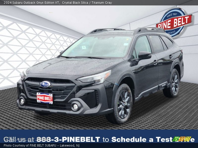 Crystal Black Silica / Titanium Gray 2024 Subaru Outback Onyx Edition XT