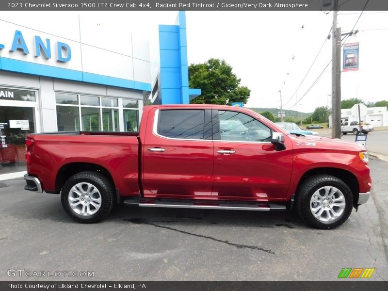 Radiant Red Tintcoat / Gideon/Very Dark Atmosphere 2023 Chevrolet Silverado 1500 LTZ Crew Cab 4x4