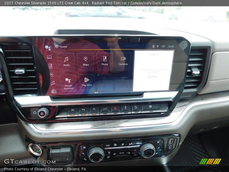 Radiant Red Tintcoat / Gideon/Very Dark Atmosphere 2023 Chevrolet Silverado 1500 LTZ Crew Cab 4x4