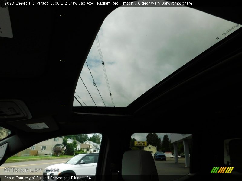 Radiant Red Tintcoat / Gideon/Very Dark Atmosphere 2023 Chevrolet Silverado 1500 LTZ Crew Cab 4x4
