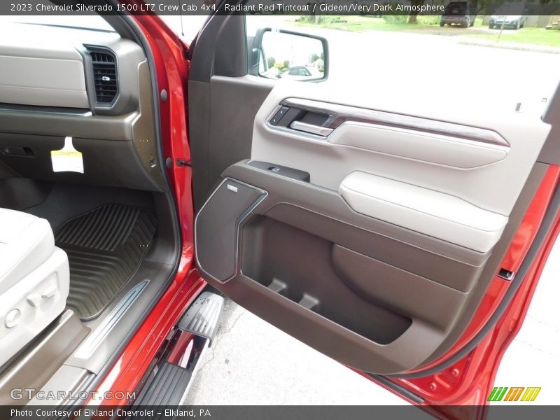 Radiant Red Tintcoat / Gideon/Very Dark Atmosphere 2023 Chevrolet Silverado 1500 LTZ Crew Cab 4x4