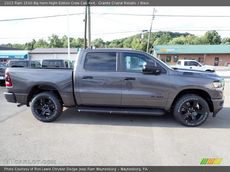 Granite Crystal Metallic / Black 2023 Ram 1500 Big Horn Night Edition Crew Cab 4x4