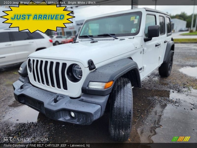Bright White / Black 2020 Jeep Wrangler Unlimited Altitude 4x4