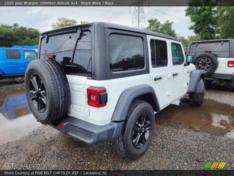Bright White / Black 2020 Jeep Wrangler Unlimited Altitude 4x4