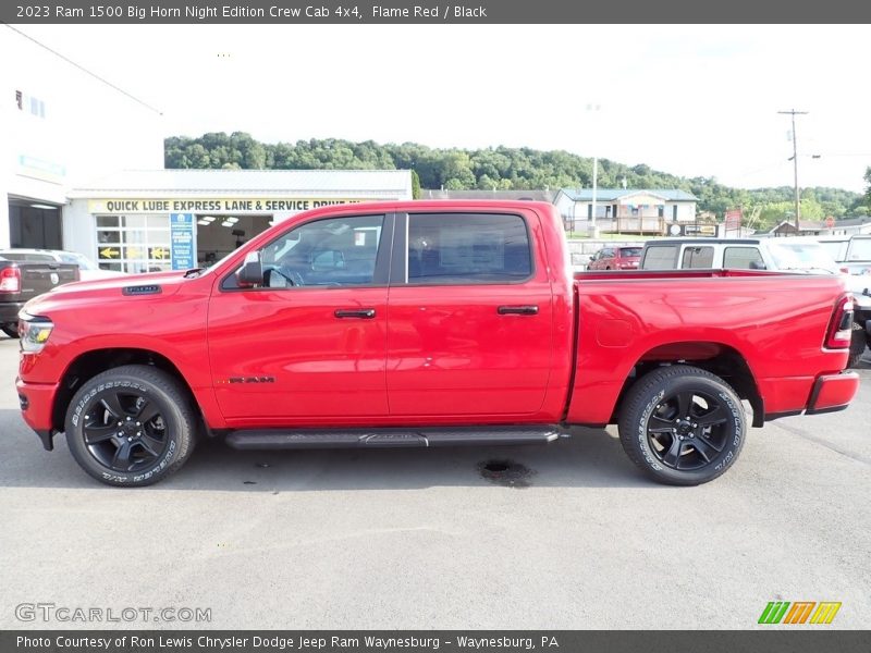 Flame Red / Black 2023 Ram 1500 Big Horn Night Edition Crew Cab 4x4