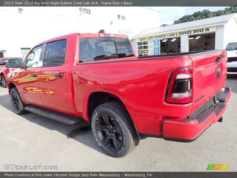 Flame Red / Black 2023 Ram 1500 Big Horn Night Edition Crew Cab 4x4