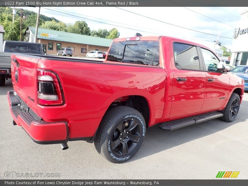 Flame Red / Black 2023 Ram 1500 Big Horn Night Edition Crew Cab 4x4