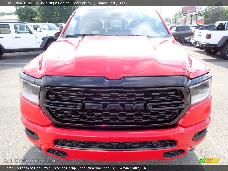 Flame Red / Black 2023 Ram 1500 Big Horn Night Edition Crew Cab 4x4
