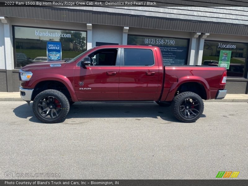 Delmonico Red Pearl / Black 2022 Ram 1500 Big Horn Rocky Ridge Crew Cab 4x4