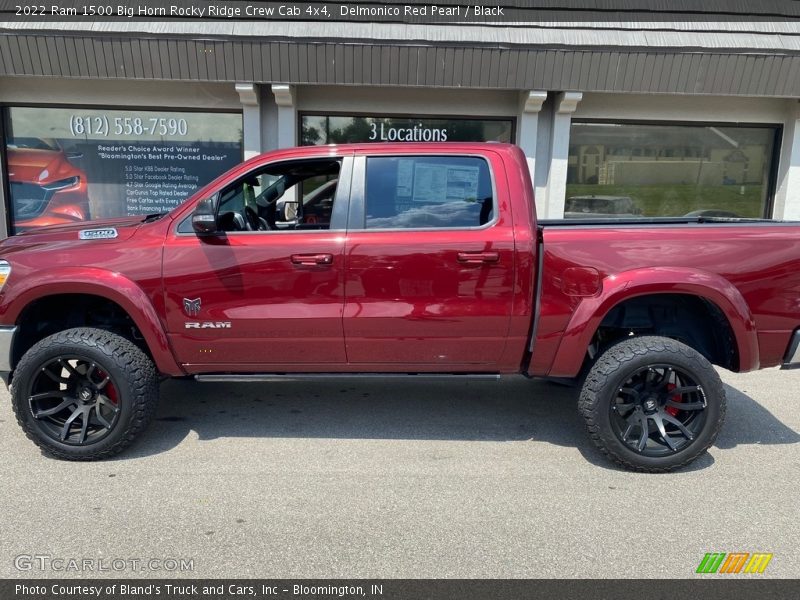Delmonico Red Pearl / Black 2022 Ram 1500 Big Horn Rocky Ridge Crew Cab 4x4