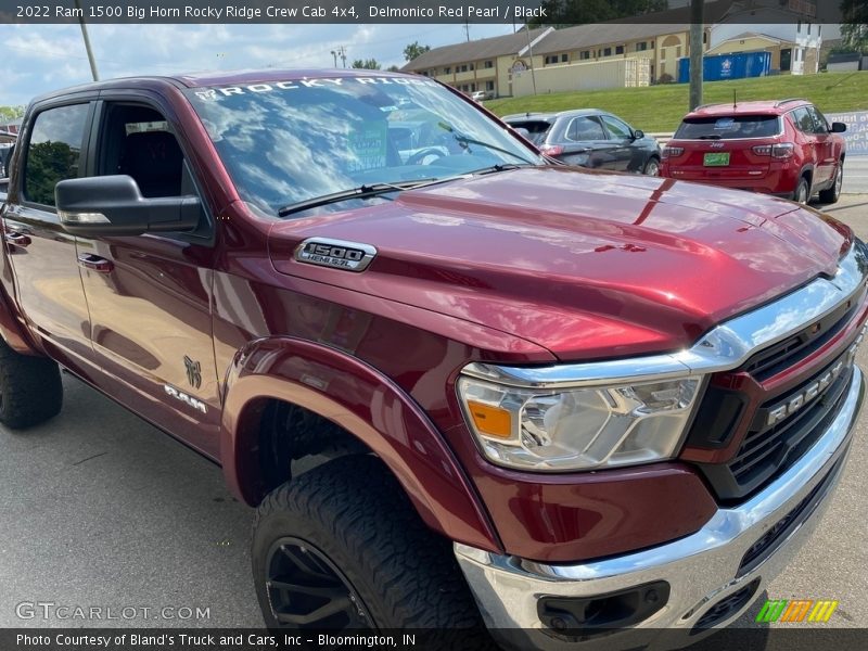 Delmonico Red Pearl / Black 2022 Ram 1500 Big Horn Rocky Ridge Crew Cab 4x4