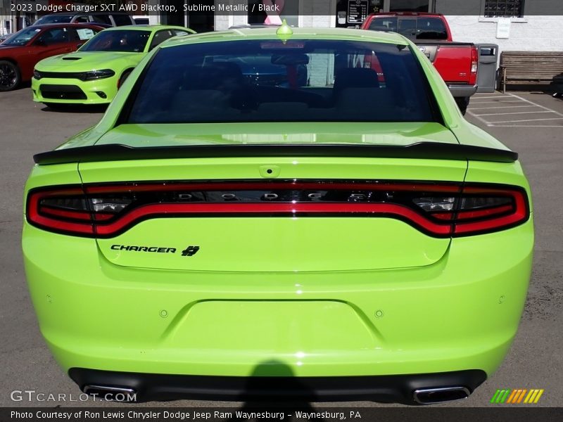 Sublime Metallic / Black 2023 Dodge Charger SXT AWD Blacktop