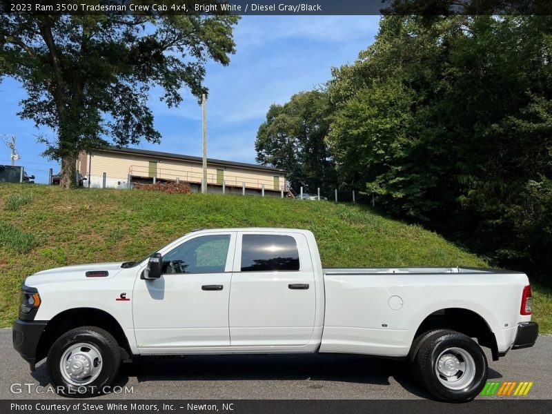 Bright White / Diesel Gray/Black 2023 Ram 3500 Tradesman Crew Cab 4x4