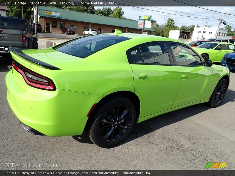 Sublime Metallic / Black 2023 Dodge Charger SXT AWD Blacktop