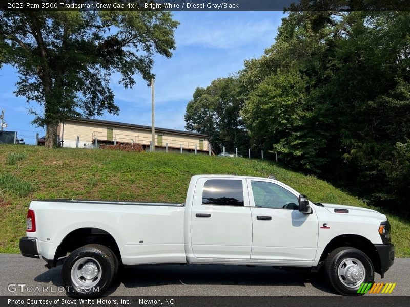 Bright White / Diesel Gray/Black 2023 Ram 3500 Tradesman Crew Cab 4x4