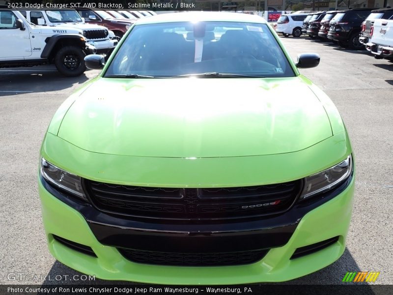 Sublime Metallic / Black 2023 Dodge Charger SXT AWD Blacktop