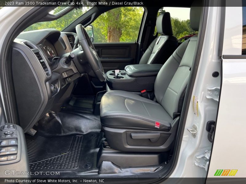Bright White / Diesel Gray/Black 2023 Ram 3500 Tradesman Crew Cab 4x4
