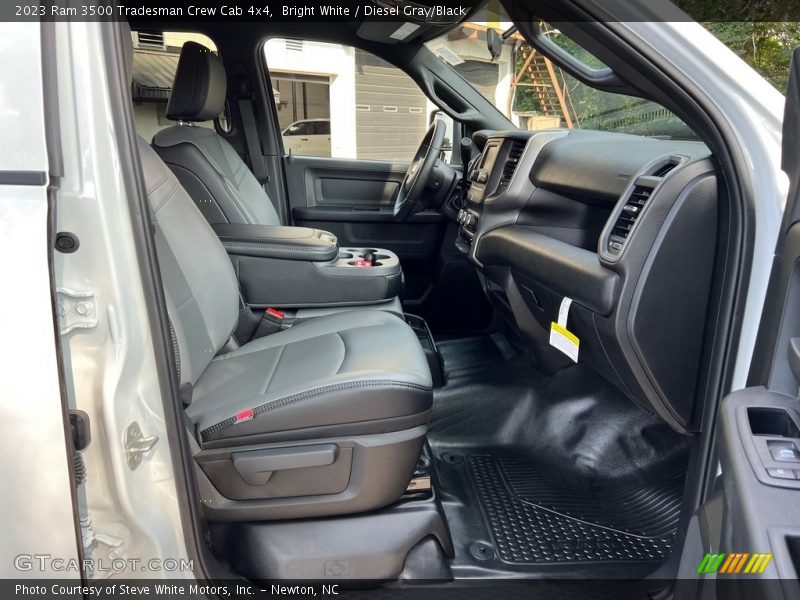 Bright White / Diesel Gray/Black 2023 Ram 3500 Tradesman Crew Cab 4x4