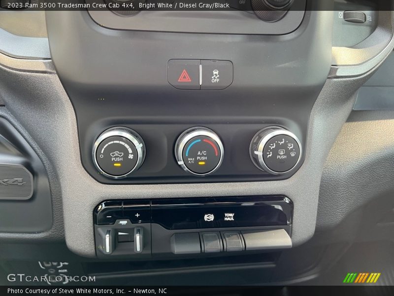 Bright White / Diesel Gray/Black 2023 Ram 3500 Tradesman Crew Cab 4x4