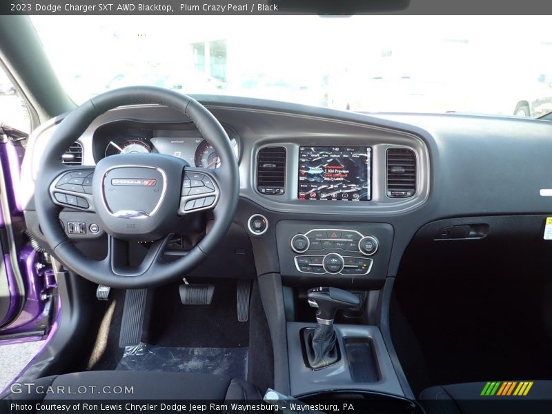 Plum Crazy Pearl / Black 2023 Dodge Charger SXT AWD Blacktop