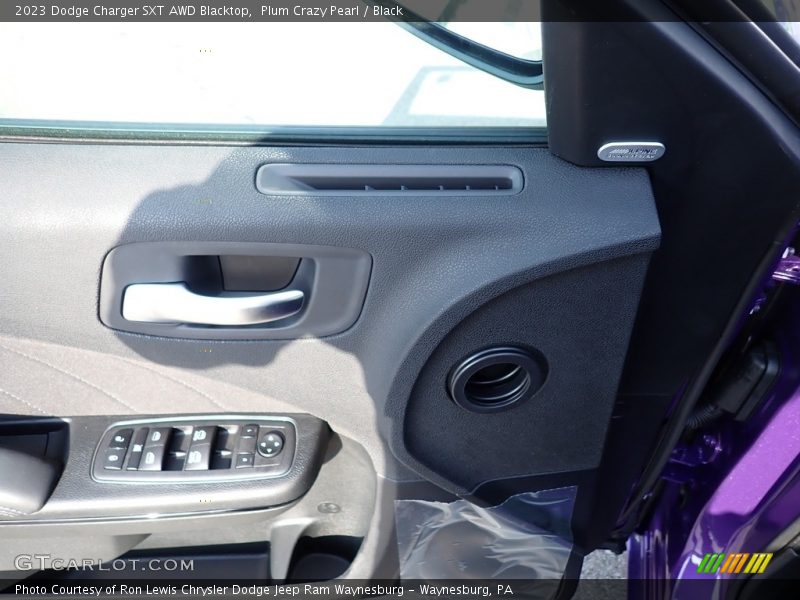 Plum Crazy Pearl / Black 2023 Dodge Charger SXT AWD Blacktop