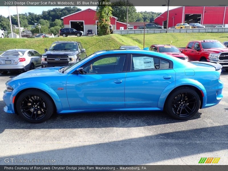 B5 Blue Pearl / Black 2023 Dodge Charger Scat Pack Widebody