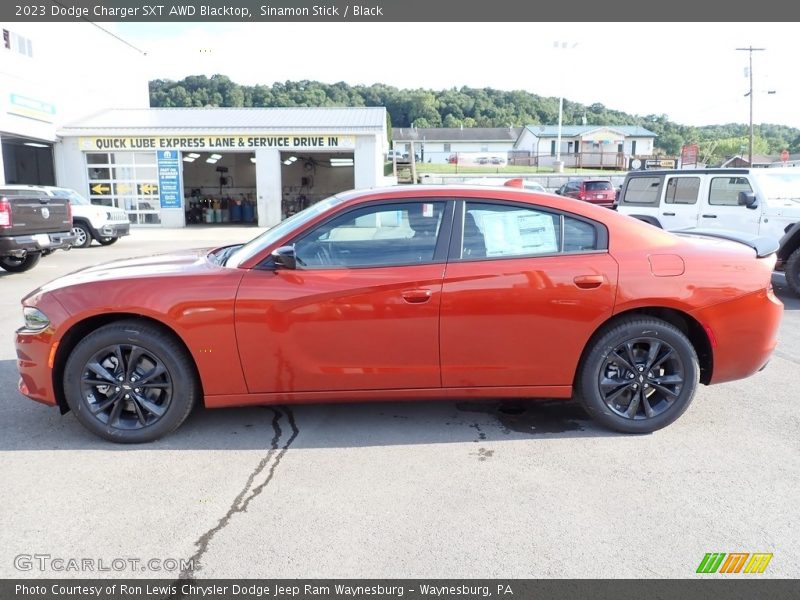 Sinamon Stick / Black 2023 Dodge Charger SXT AWD Blacktop