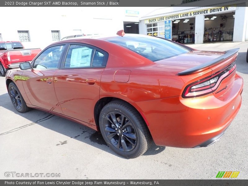Sinamon Stick / Black 2023 Dodge Charger SXT AWD Blacktop