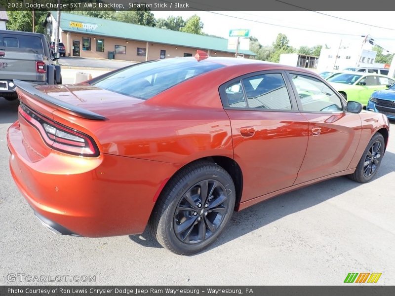 Sinamon Stick / Black 2023 Dodge Charger SXT AWD Blacktop