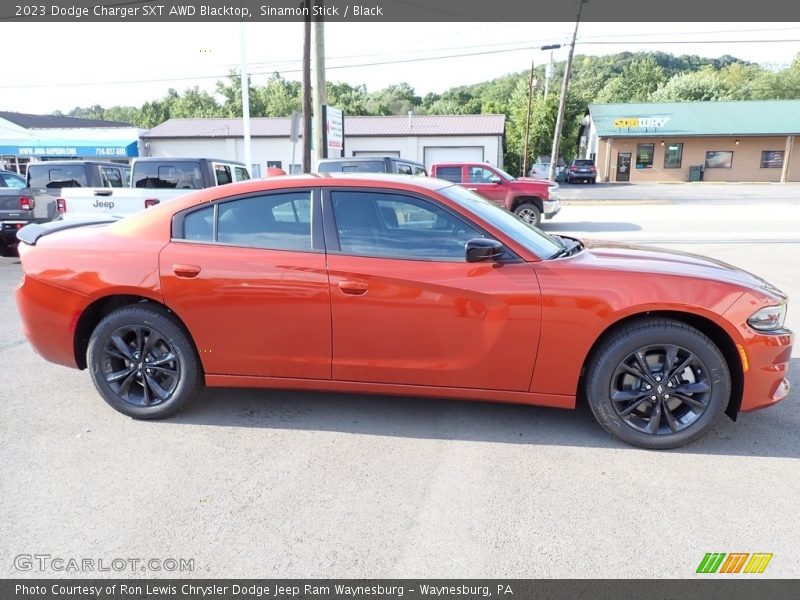 Sinamon Stick / Black 2023 Dodge Charger SXT AWD Blacktop