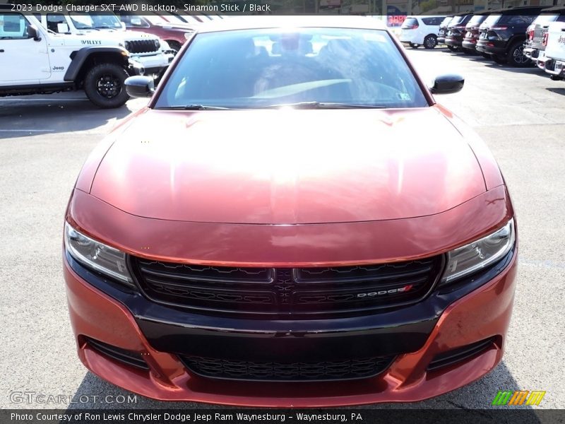 Sinamon Stick / Black 2023 Dodge Charger SXT AWD Blacktop