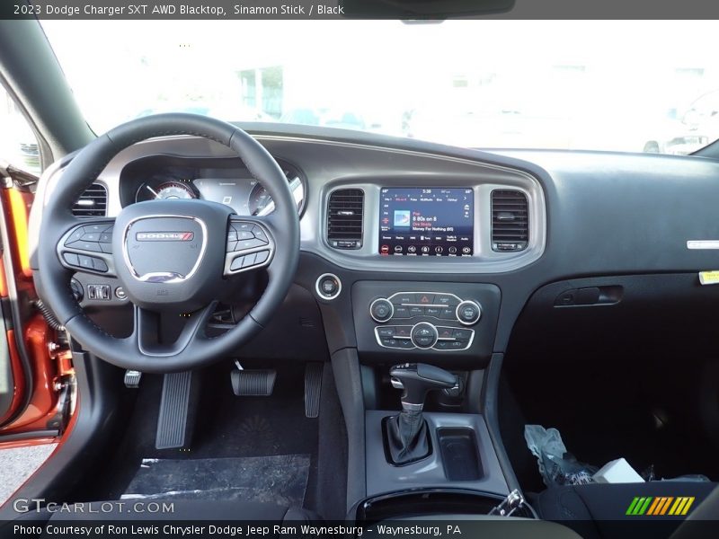 Sinamon Stick / Black 2023 Dodge Charger SXT AWD Blacktop