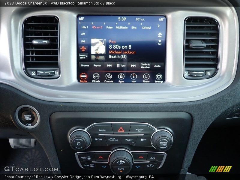 Sinamon Stick / Black 2023 Dodge Charger SXT AWD Blacktop