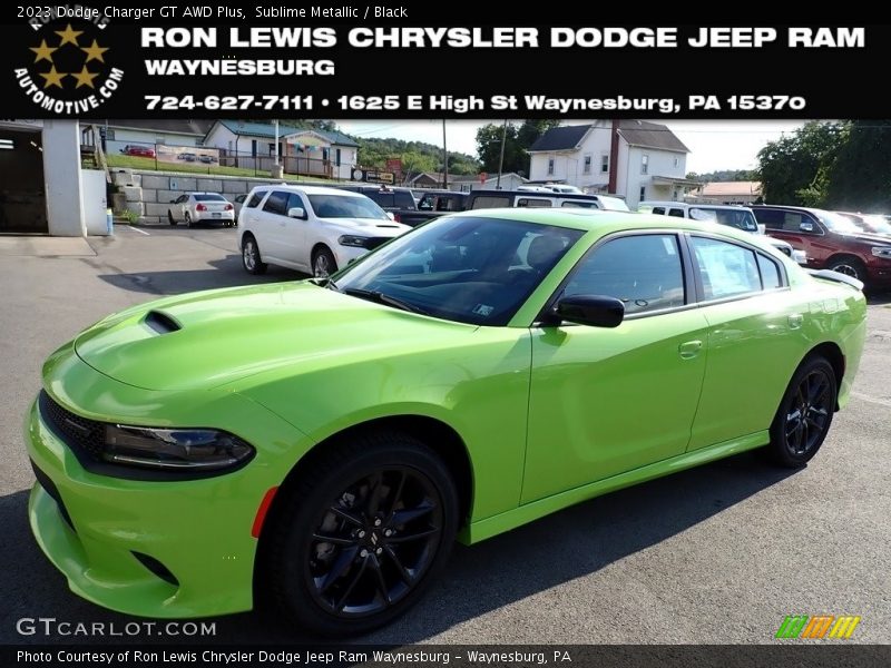 Sublime Metallic / Black 2023 Dodge Charger GT AWD Plus